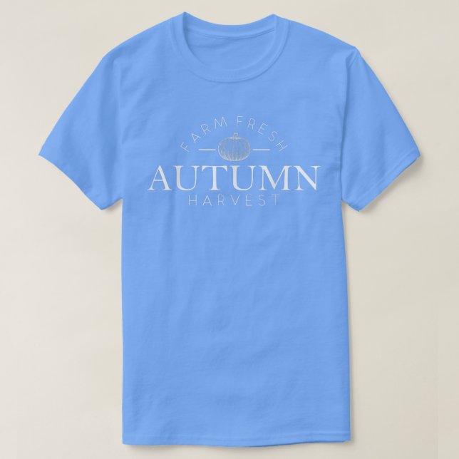 Funny Pumpkin Farm Frische Herbst Ernte T-Shirt (Design vorne)