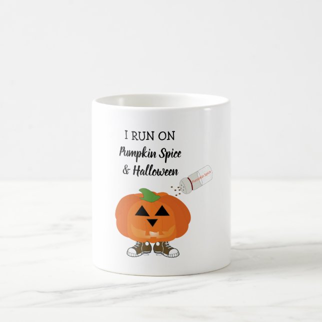 Funny Pumpkin Gewürz und Halloween Kaffeetasse (Mittel)