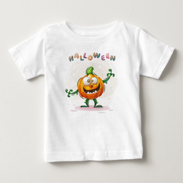Funny Pumpkin Halloween Kleinkind Baby T - Shirt (Vorderseite)
