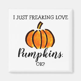 Funny Pumpkin Liebe Fall Saison Magnet