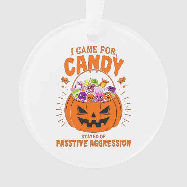 Funny Pumpkin Ornament - Sarcastic Halloween Dekor (Vorderseite)