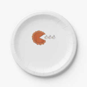 Funny Pumpkin Pie Eating Whipped Cream 2020 Danke Pappteller