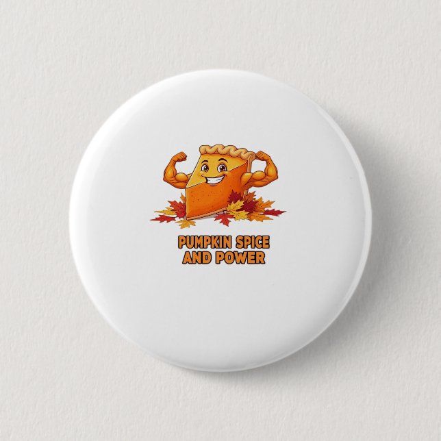 Funny Pumpkin Pie Erntedank Classic T - Shirt_1.p Button (Vorderseite)