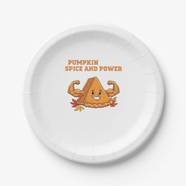 Funny Pumpkin Pie Erntedank Classic T - Shirt_2.p Pappteller (Vorderseite)