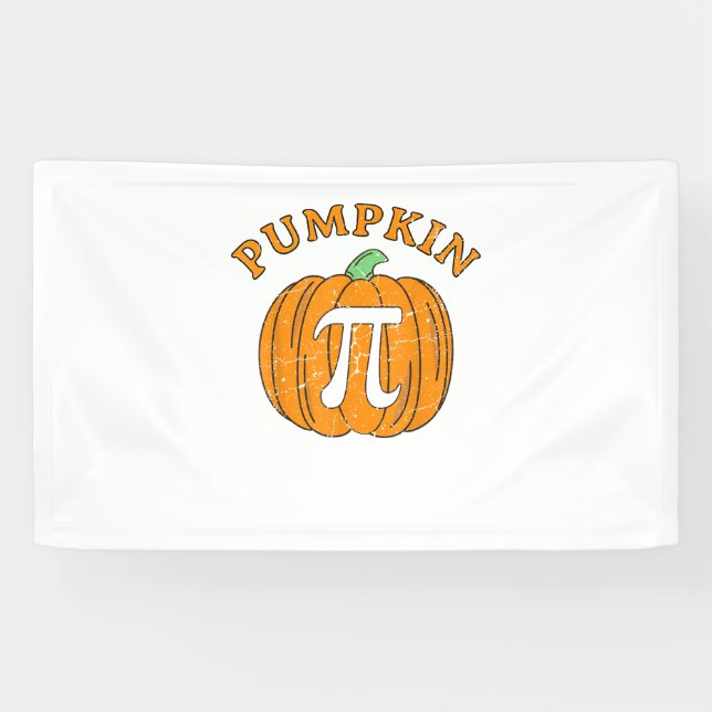 Funny Pumpkin Pie Halloween Erntedank Pumpkin P Banner (Horizontal)