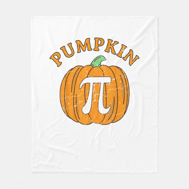 Funny Pumpkin Pie Halloween Erntedank Pumpkin P Fleecedecke (Vorderseite)