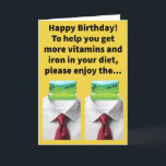 Funny Pun Collared Green Happy Birthday Karte<br><div class="desc">Die meisten Golfer haben ein Bügeleisen, und Sie können sich mit Ihrem Eisen helfen, indem Sie mehr Grüntöne in den Kollagen essen! Einige berufliche Golfer, wie Jack Nicklaus und Arnold Palmer, waren dafür bekannt, starke Unterarme wie Popeye zu haben, aber Pop got seine Hilfe davon, Spinat in Dosen zu essen,...</div>