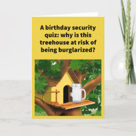 Funny Pun Door ist ein Jar Happy Geburtstag Karte