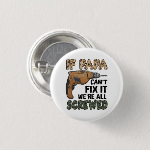 Funny Pun Father Joke   Vatertag Button