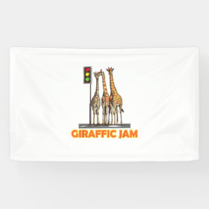 Funny Pun Giraffe Jam Banner