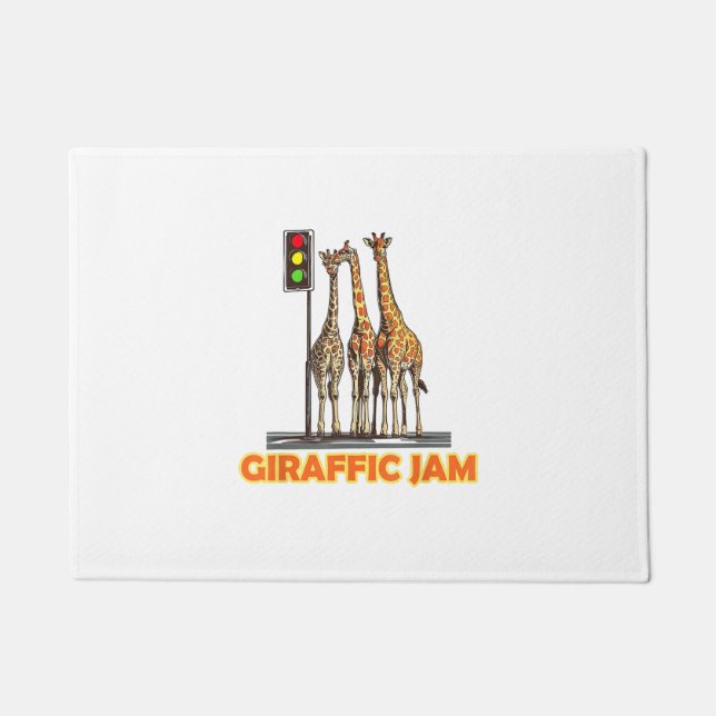 Funny Pun Giraffe Jam Fußmatte (Vorderseite)