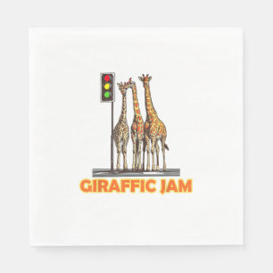 Funny Pun Giraffe Jam Serviette