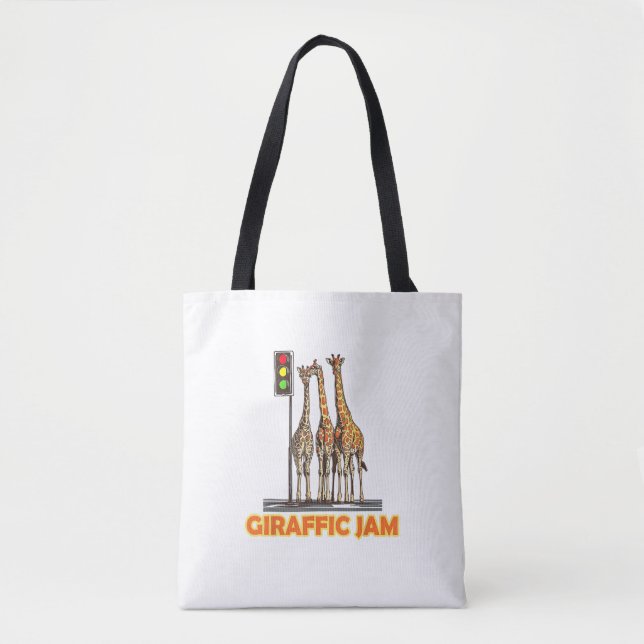 Funny Pun Giraffe Jam Tasche (Vorderseite)