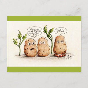 Funny Pun Potatoes Carte postale