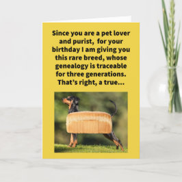 Funny Pun Pure Brot Hund Happy Birthday Karte