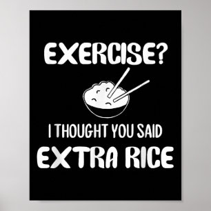 Funny Pun , Übung_ Ich dachte, Sie sagten extra ri Poster