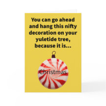 Funny Pun Weihnachten auf Minze Frohe Weihnachten