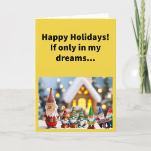 Funny Pun werde ich zu Weihnachten frohe Weihnacht Karte