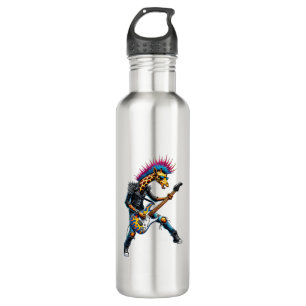 Funny Punk Giraffe, Rock'n Roll Goth Giraffe, Guit Edelstahlflasche