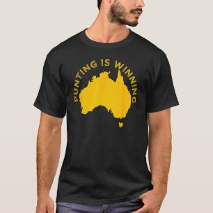 Funny punting gewinnt Australien Karte für Männer T-Shirt