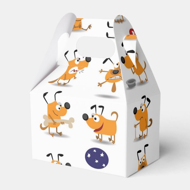 Funny Puppy - Gable Geschenkschachtel (Vorderseite)