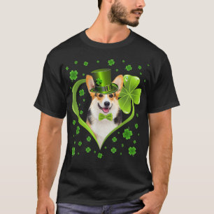 Funny Puppy Kleeblatt Corgi Dog St T-Shirt