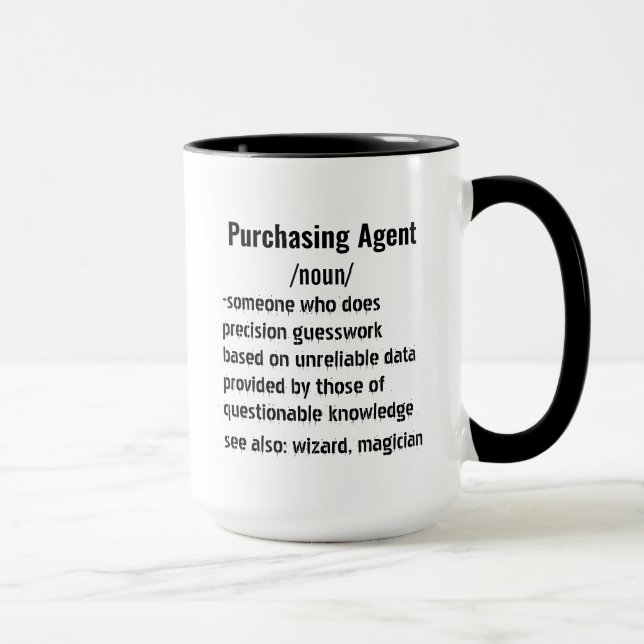 Funny Purchasing Agent Definition Geschenke Tasse (Rechts)