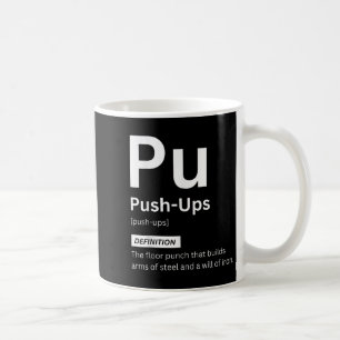 Funny Push-ups Definition Gym Fitness Motivation Kaffeetasse