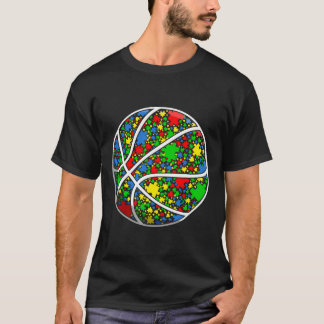 Funny Puzzle Basketball Autismus Bewusstsein Männe T-Shirt