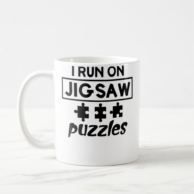 Funny Puzzle Lover Kaffeetasse (Links)