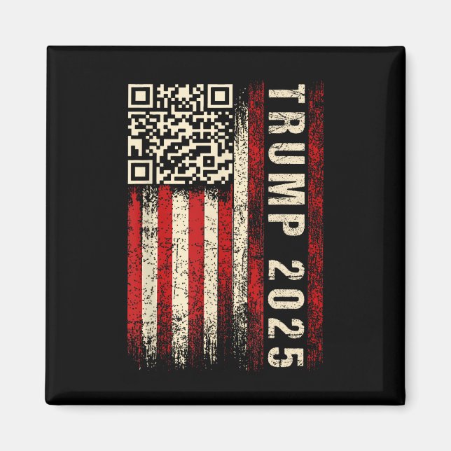 Funny Qr Donald Trump tanzt 4745 Code Video Magnet (Vorne)