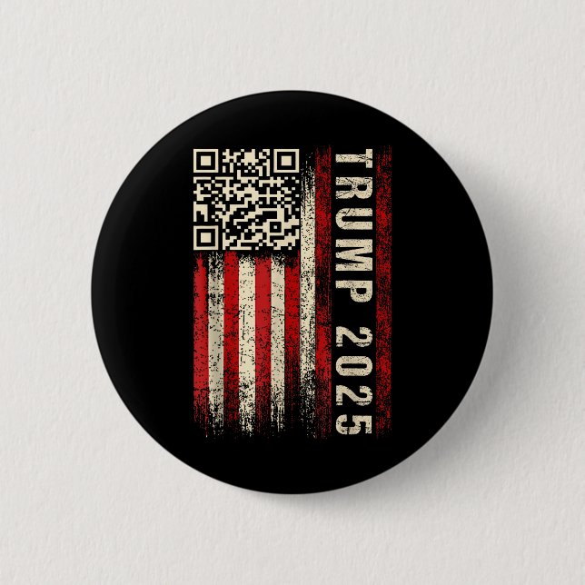 Funny Qr Donald Trump tanzt 47_45 Code Video Button (Vorderseite)