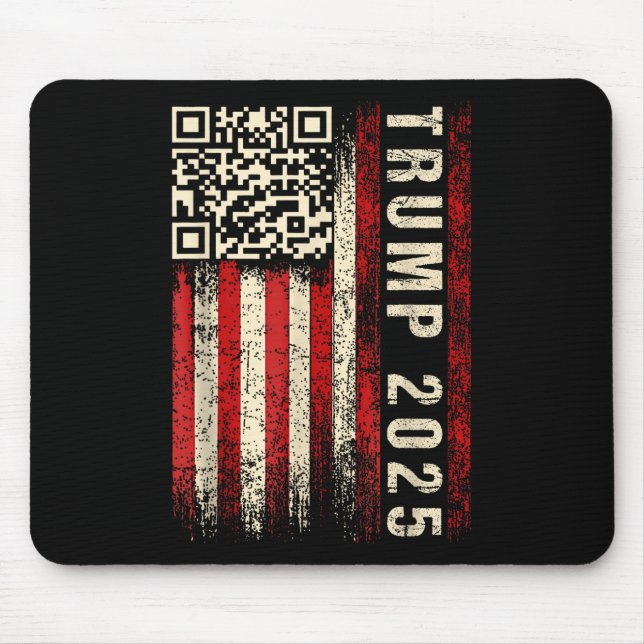 Funny Qr Donald Trump tanzt 47_45 Code Video Mousepad (Vorne)