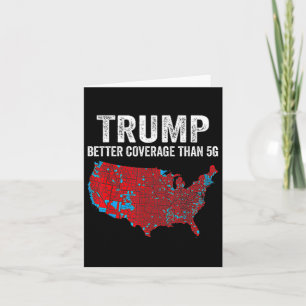 Funny Qr Präsident Trump 4547 (auf der Rückseite)  Karte