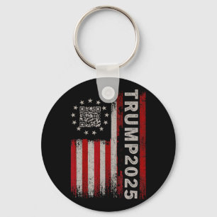 Funny Qr Präsident Trump 4547 T-Shirt Trump Dancin Schlüsselanhänger