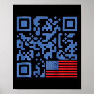 Funny Qr Präsident Trump 4547 Tanzbewegungen Poster