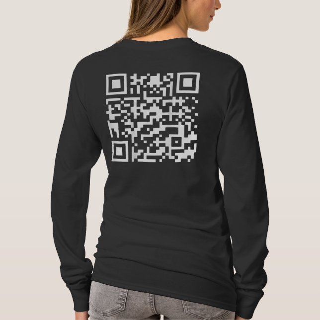 Funny QR Präsident Trump 45 47 Trump Tanzcode T-Shirt (Rückseite)