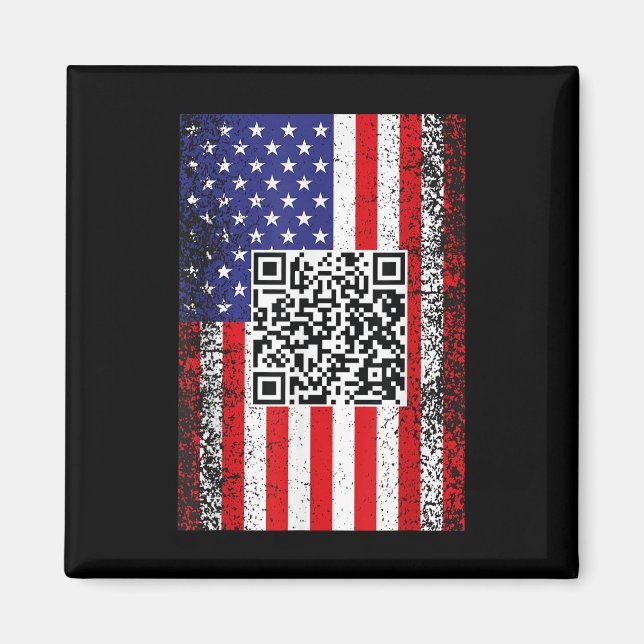 Funny Qr Präsident Trump Code Dance Magnet (Vorne)