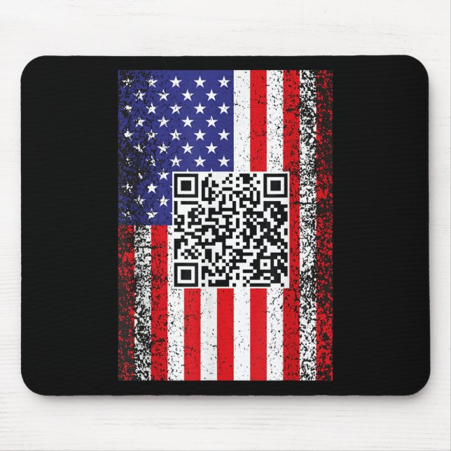 Funny Qr Präsident Trump Code Dance Mousepad (Vorne)