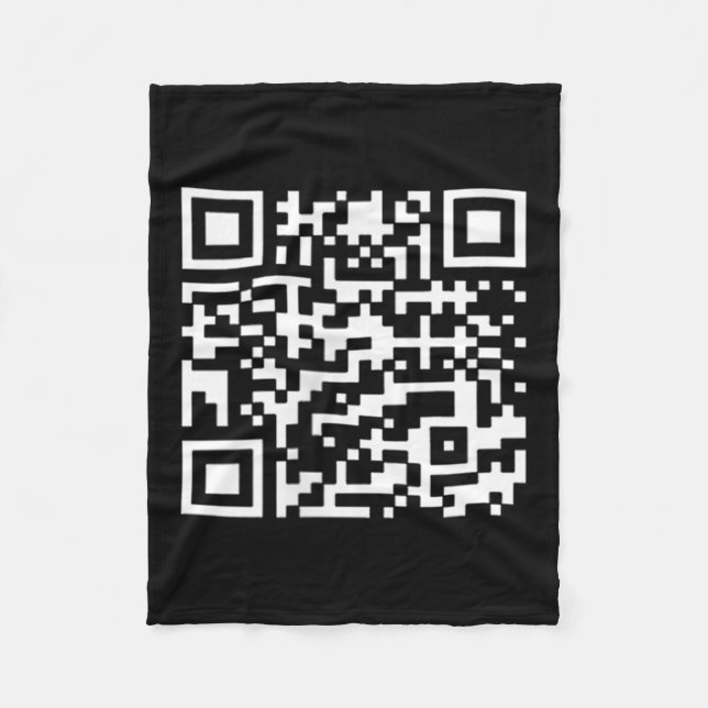 Funny Qr Präsident Trump Tance Code _1 Fleecedecke (Vorderseite)