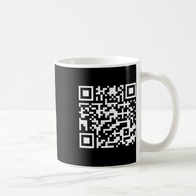 Funny Qr Präsident Trump Tance Code _1 Kaffeetasse (Rechts)