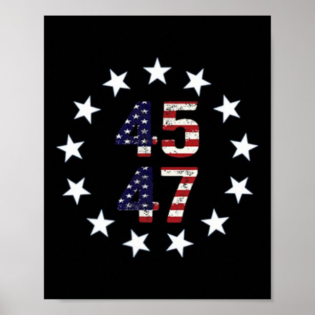 Funny Qr Präsident Trump Tance Code 1 Poster (Vorne)