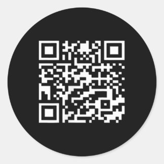 Funny Qr Präsident Trump Tance Code _1 Runder Aufkleber