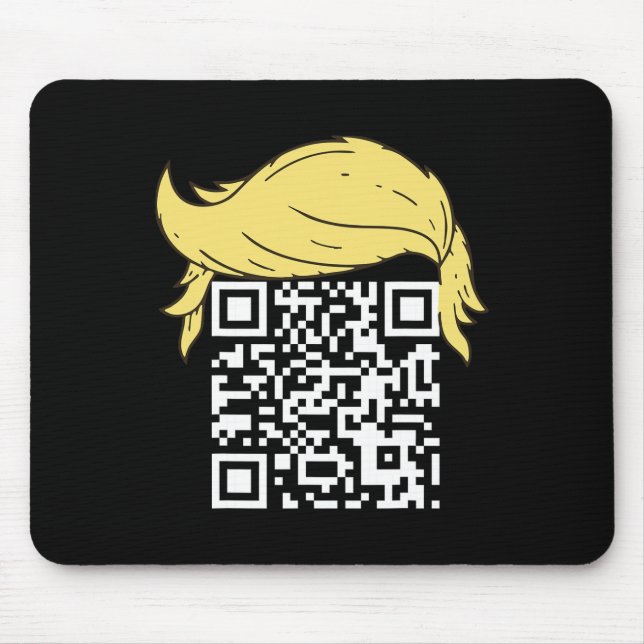 Funny Qr Präsident Trump Tance Code 2 Mousepad (Vorne)