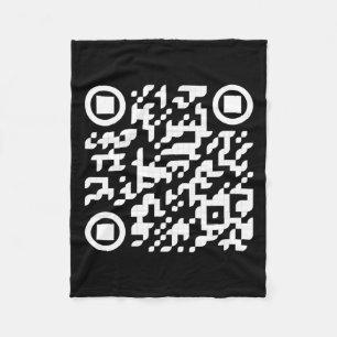 Funny Qr Präsident Trump Tance Code 3 Fleecedecke