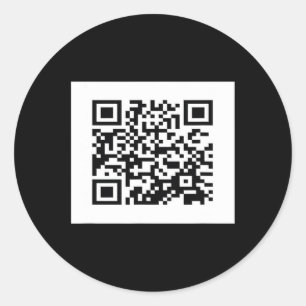 Funny Qr Präsident Trump Tance Code 6 Runder Aufkleber