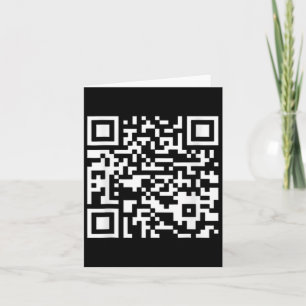 Funny Qr Präsident Trump Tance Code (auf Byck) Karte