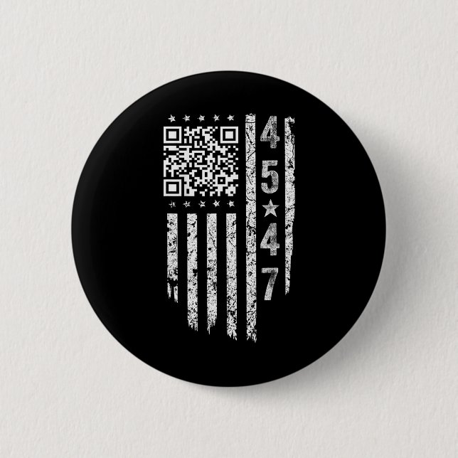 Funny Qr Präsident Trump Tance Code Button (Vorderseite)
