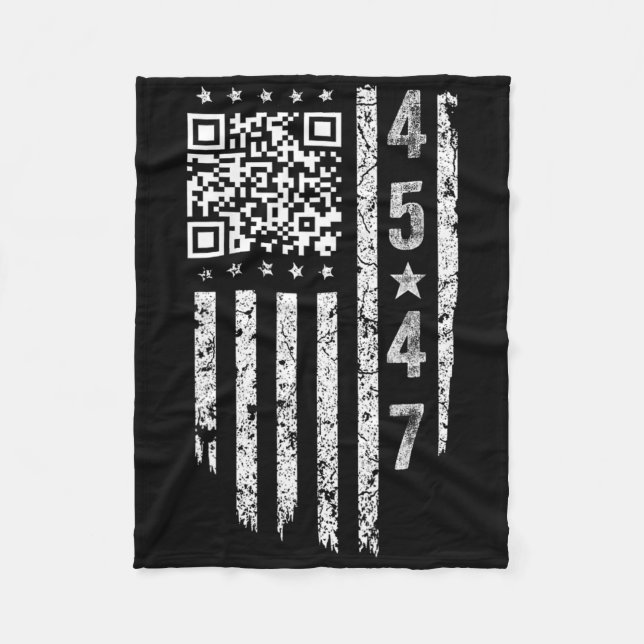 Funny Qr Präsident Trump Tance Code Fleecedecke (Vorderseite)