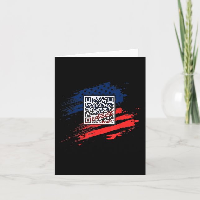 Funny Qr Präsident Trump Tance Code Karte (Vorderseite)